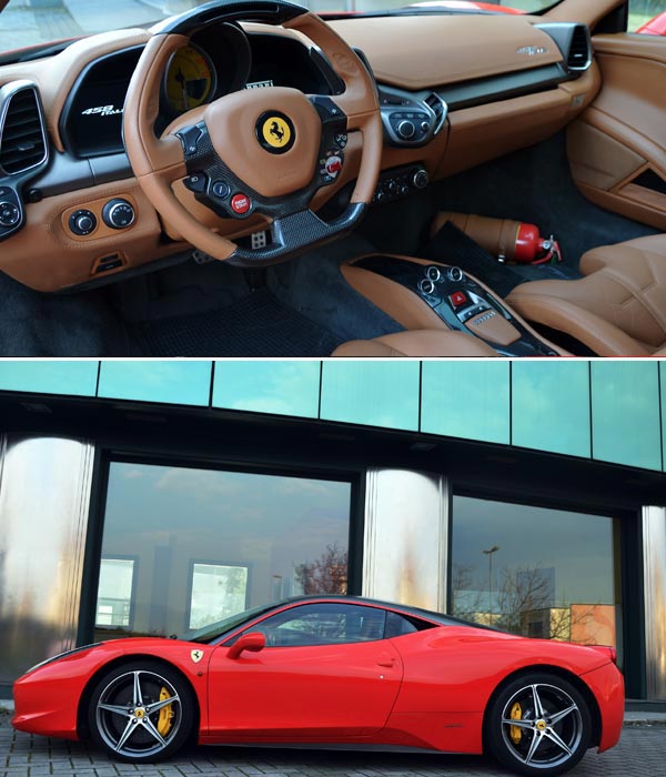 Ferrari 458 Italia for rent