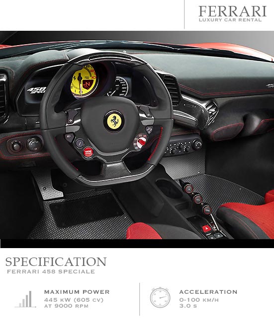 Ferrari 458 Speciale Maximum Power and acceleration