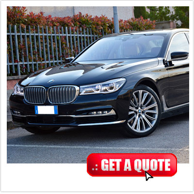 Bmw 7 series for rent Italy interior