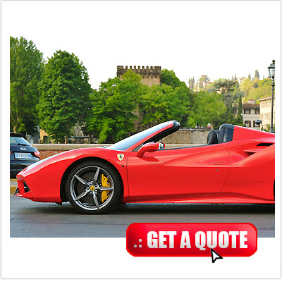 Ferrari 488 Spider for rent Italy exterior