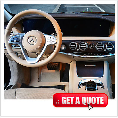 Mercedes S class for rent Italy front