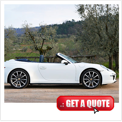 Porsche Carrera 911 Convertible for rent Italy exterior