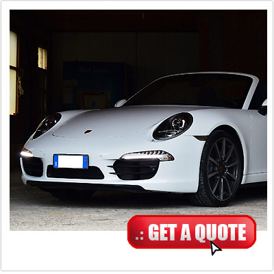 Porsche Carrera 911 Convertible for rent Italy front